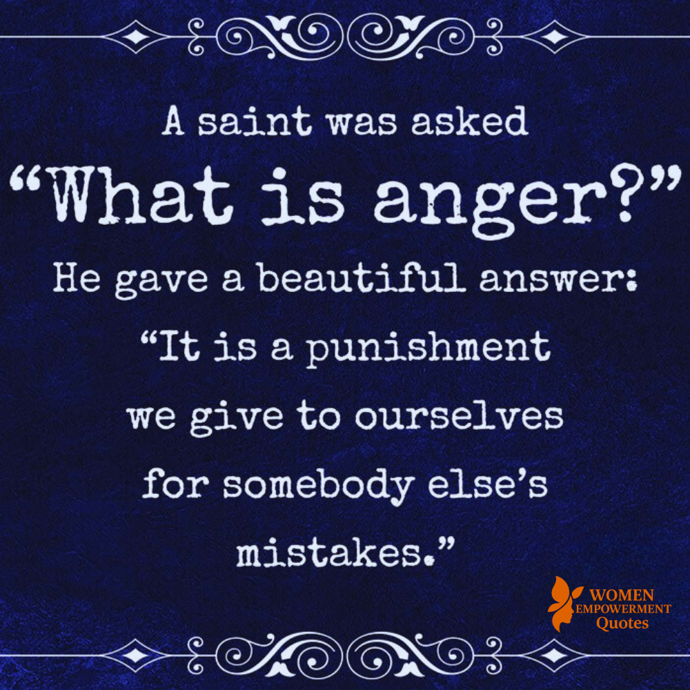 When Anger Hurts the One Who Holds It