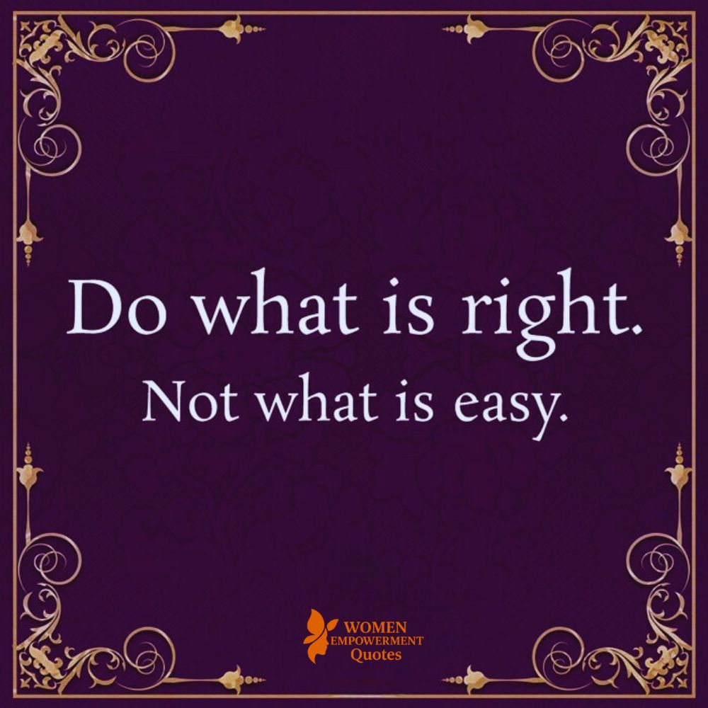 The Power of Choosing What’s Right