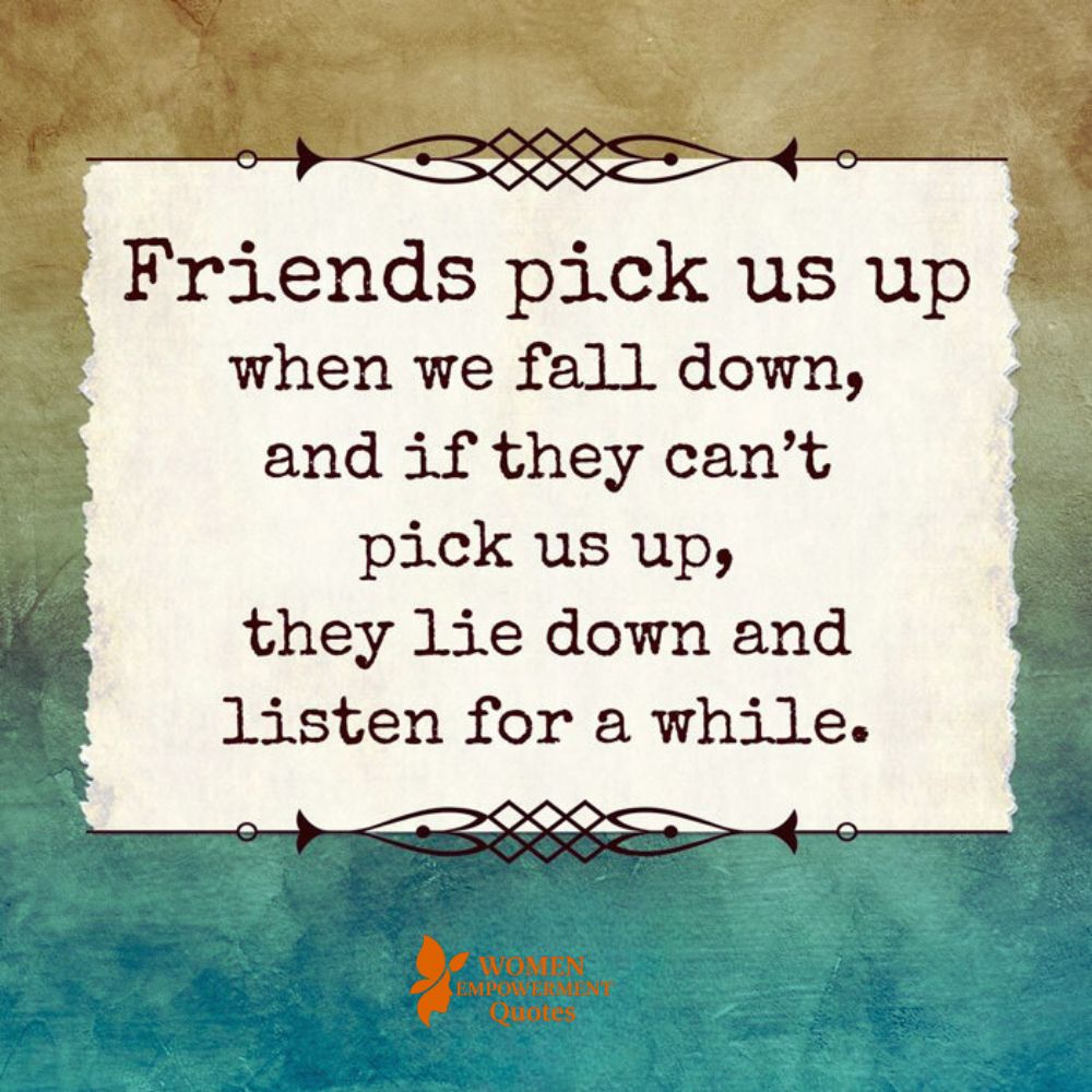 When You Can’t Stand, a True Friend Sits Beside You