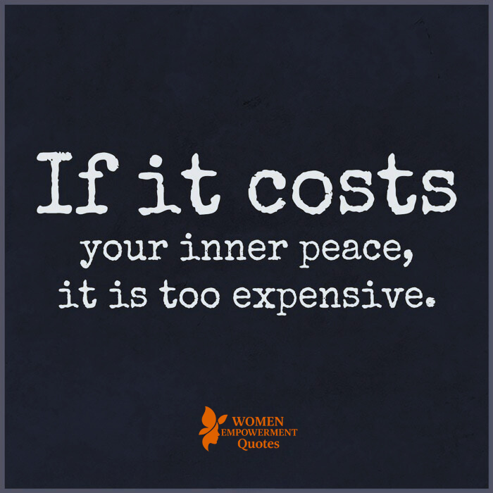 When Peace Costs Too Much: Choose Yourself First