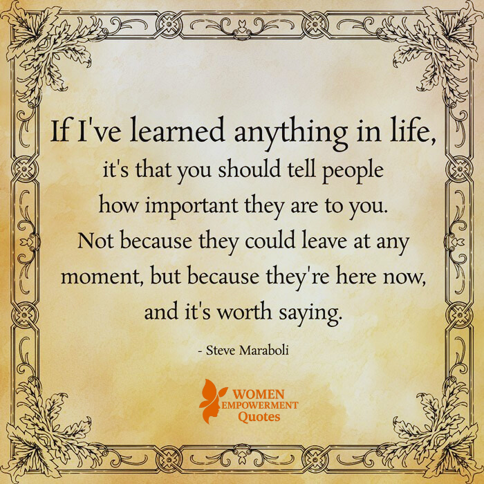 DON’T WAIT TO SAY THANK YOU