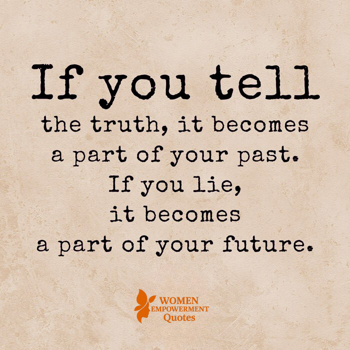 THE FREEDOM THAT COMES WITH TRUTH