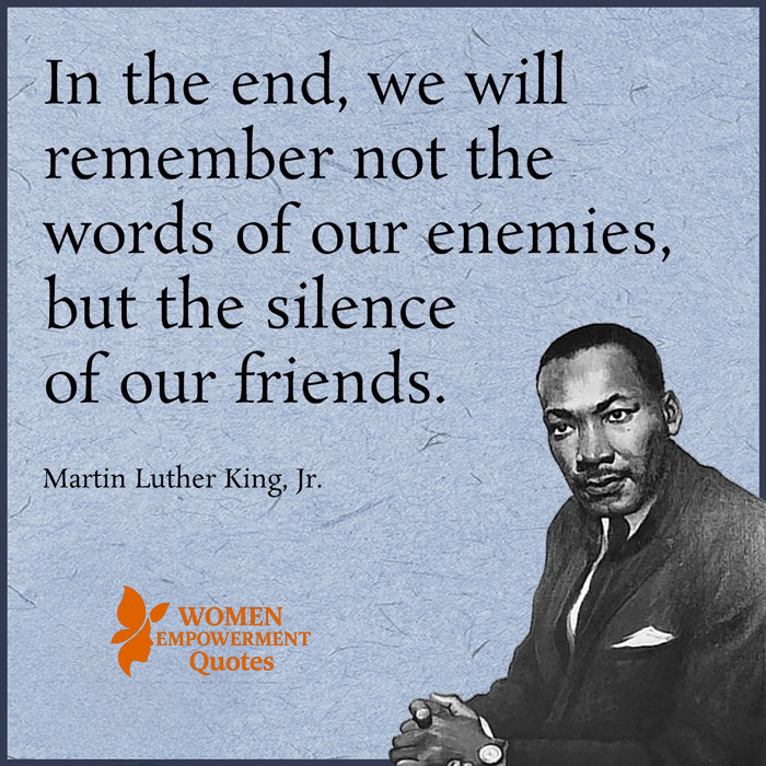 WHEN SILENCE HURTS MORE THAN HATE