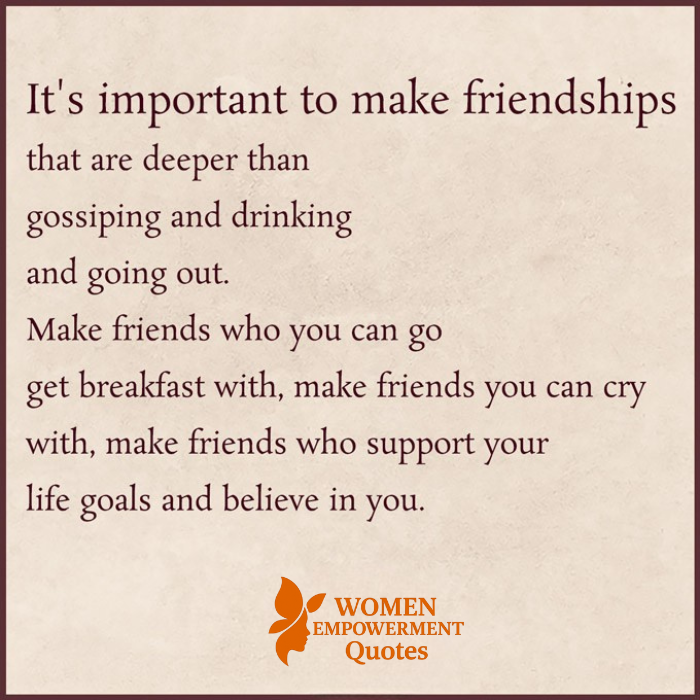 THE FRIENDSHIPS THAT FEED THE SOUL