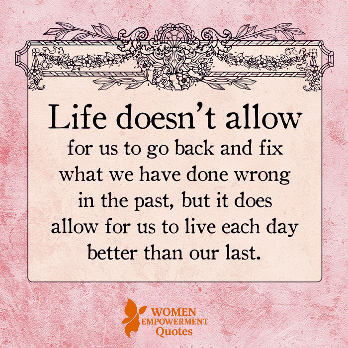 WE CAN’T GO BACK — BUT WE CAN BEGIN AGAIN