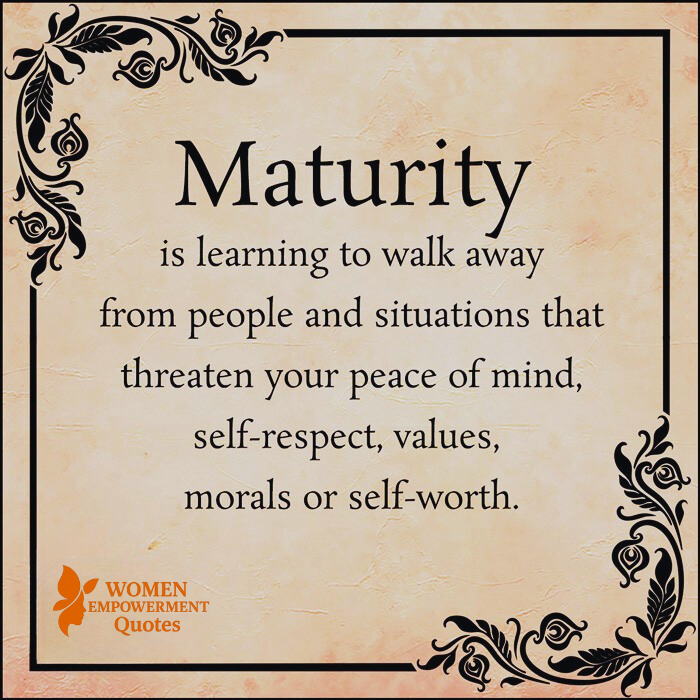 WHEN PEACE MATTERS MORE: THE COURAGE TO WALK AWAY