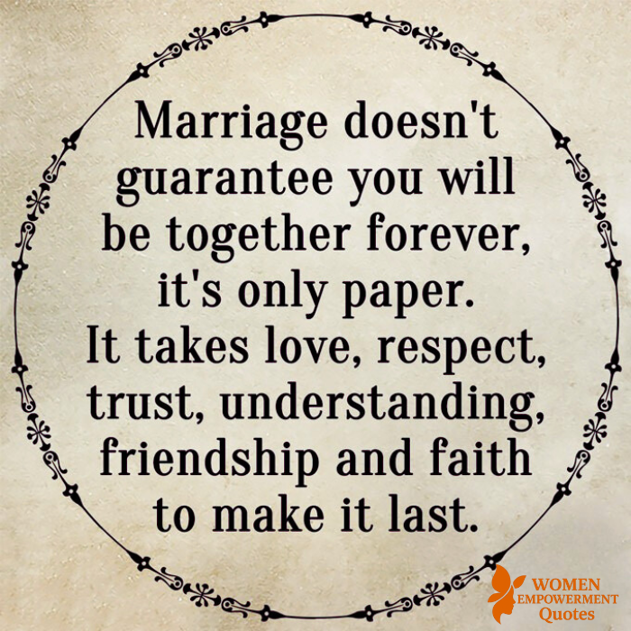 Marriage Is a Journey, Not a Guarantee