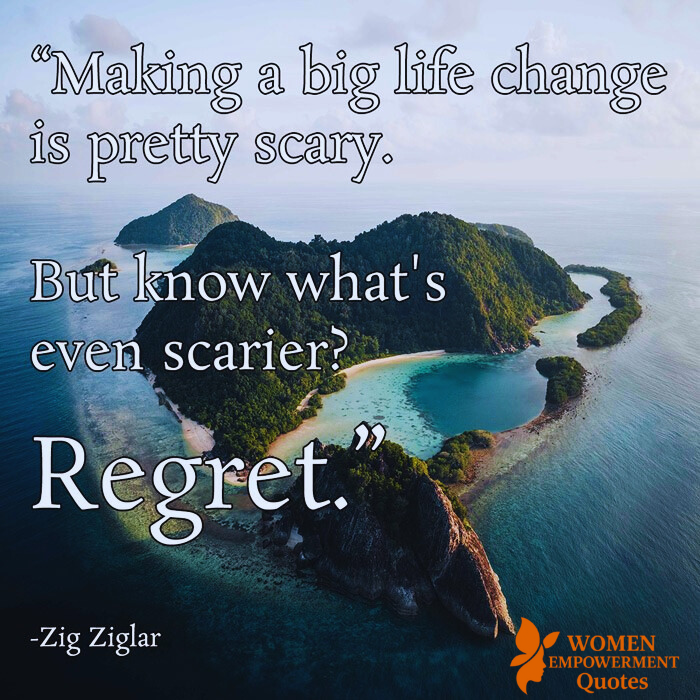 THE COST OF COMFORT IS REGRET