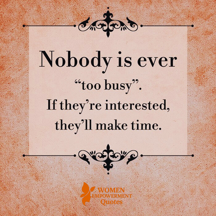 WHEN IT MATTERS, YOU MAKE TIME