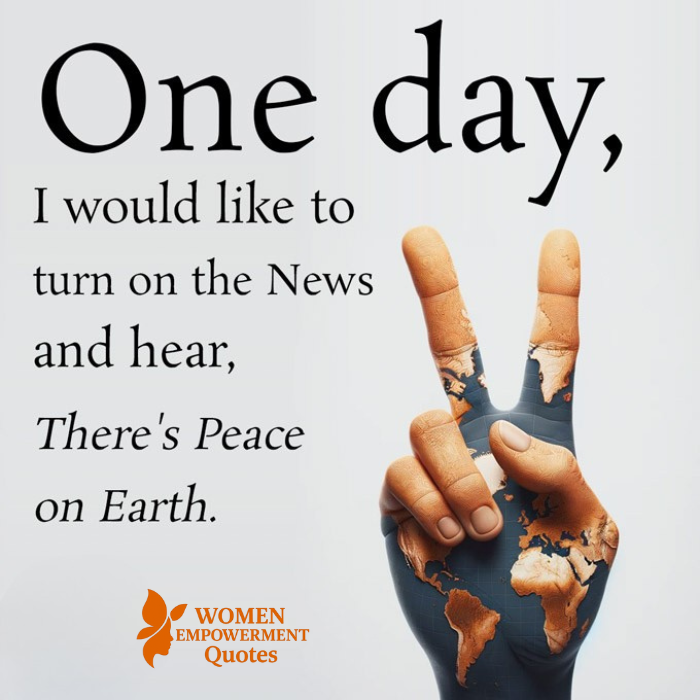 THE DAY THE WORLD CHOOSES PEACE