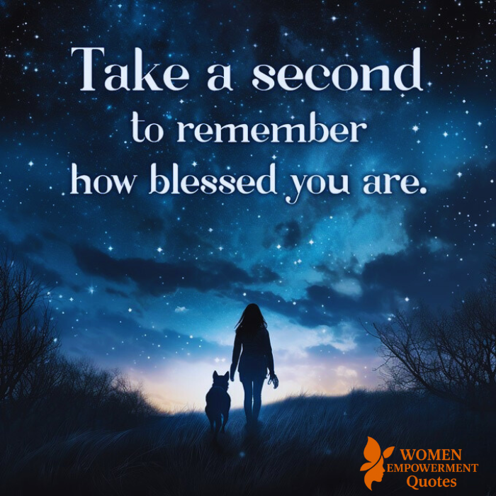 In the Quiet Moments, Count Your Blessings