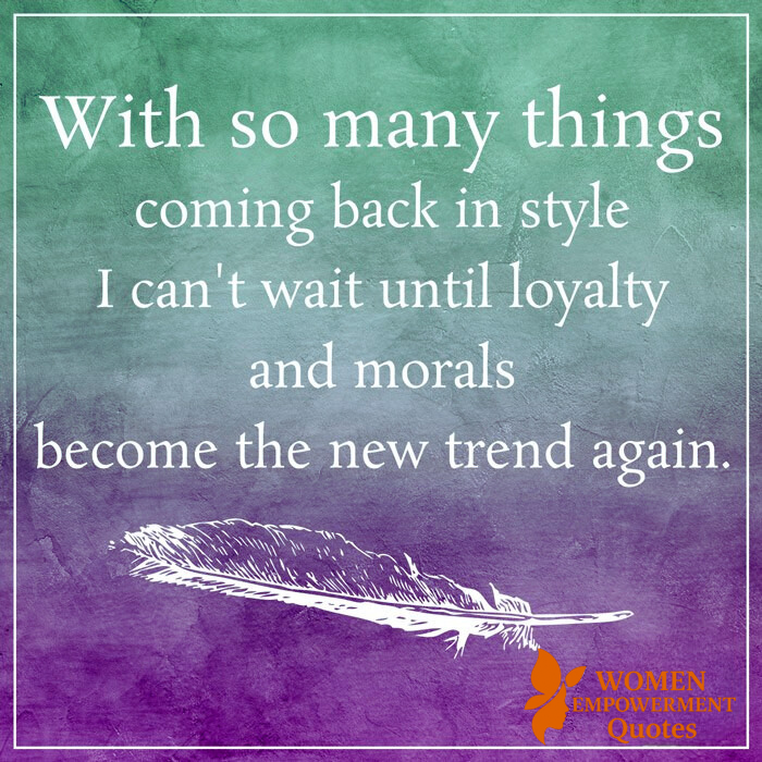 When Loyalty and Morals Become Revolutionary Again