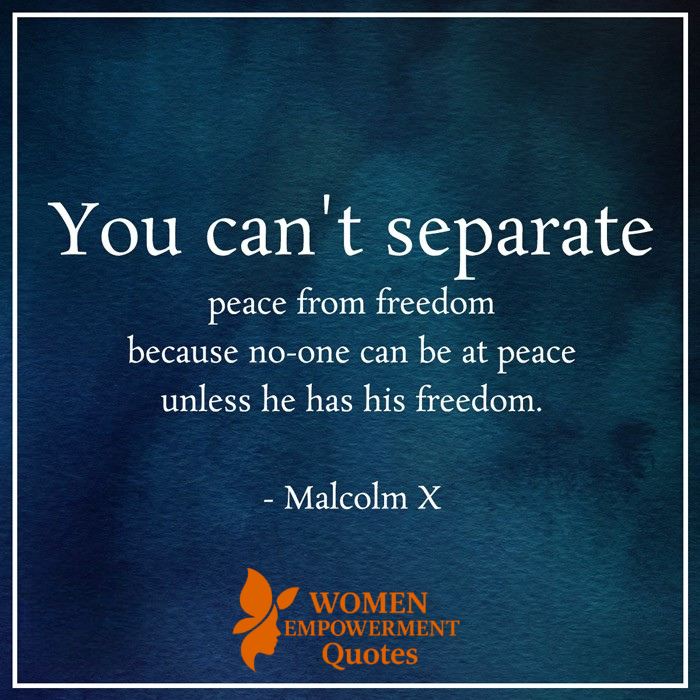 TRUE PEACE REQUIRES FREEDOM