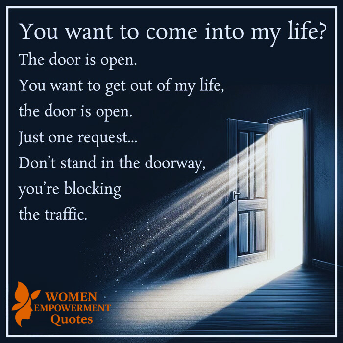 When People Come and Go, Let Them – But Don’t Stay in the Doorway