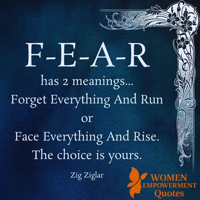 Fear: A Crossroad Between Retreat and Rise