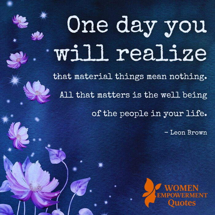 The Day You Realize What Truly Matters