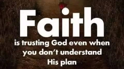Trusting God’s Plan