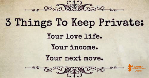 The Quiet Strength of Keeping Things to Yourself