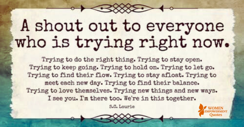 To Everyone Who Hasn’t Given Up