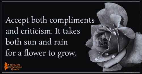 Embrace the Sun and the Rain: Growing Through Praise and Critique