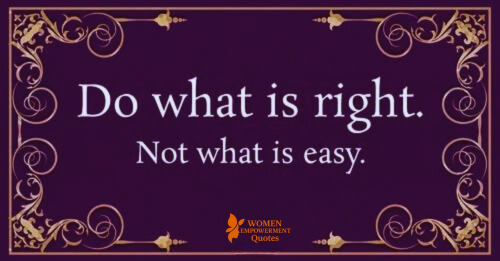 The Power of Choosing What’s Right