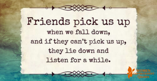 When You Can’t Stand, a True Friend Sits Beside You