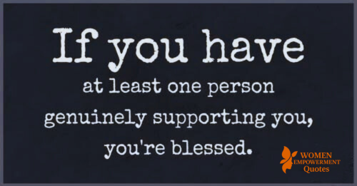 THE GIFT OF ONE TRUE SUPPORTER