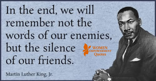 WHEN SILENCE HURTS MORE THAN HATE