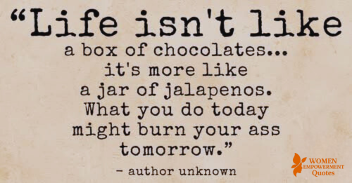 LIFE ISN’T SWEET — IT’S SPICY