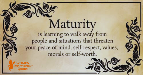 WHEN PEACE MATTERS MORE: THE COURAGE TO WALK AWAY
