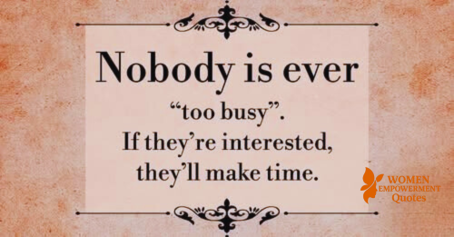 WHEN IT MATTERS, YOU MAKE TIME