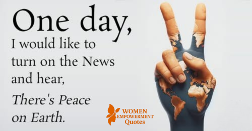 THE DAY THE WORLD CHOOSES PEACE