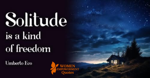 THE LIBERATING POWER OF BEING ALONE