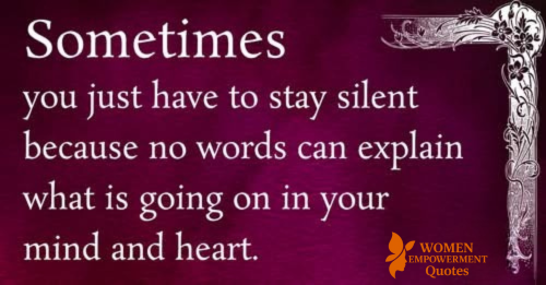 When Silence Becomes Your Strength