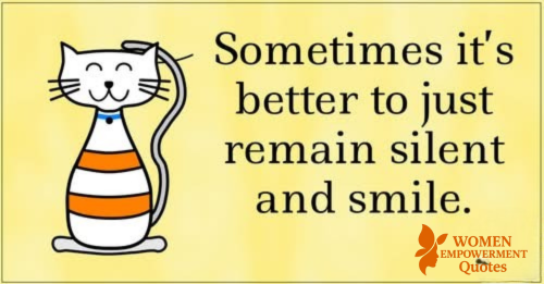 When Silence and a Smile Speak the Loudest