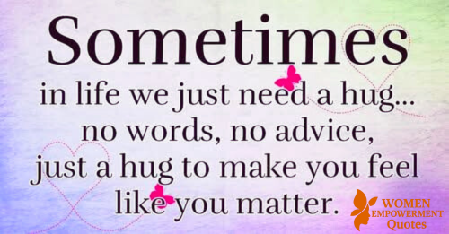 When Words Fall Short, Let the Heart Speak Through a Hug
