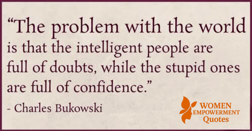 When Doubt Thinks Deeply and Confidence Speaks Loudly