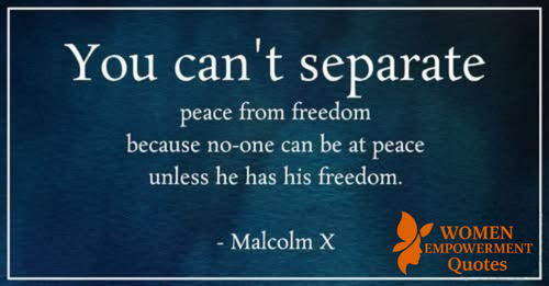 TRUE PEACE REQUIRES FREEDOM