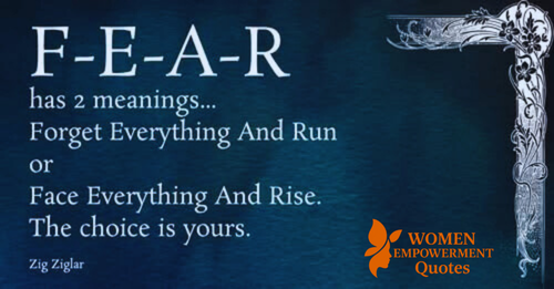 Fear: A Crossroad Between Retreat and Rise