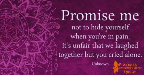 Please Don’t Disappear When You’re Hurting
