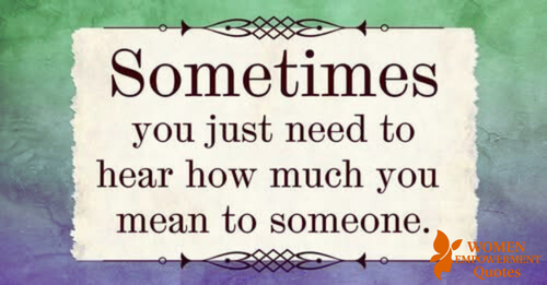 Sometimes, We Just Need to Know We Matter