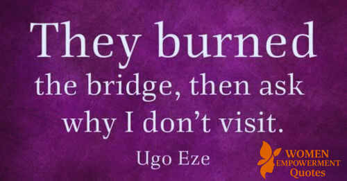 When the Bridge Is Gone, Don’t Ask Why I Stayed Away