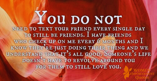 True Friendship Doesn’t Need a Daily Reminder