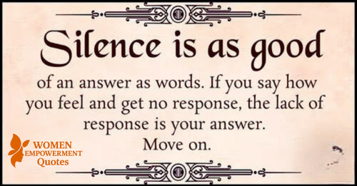 When Silence Speaks Louder Than Words